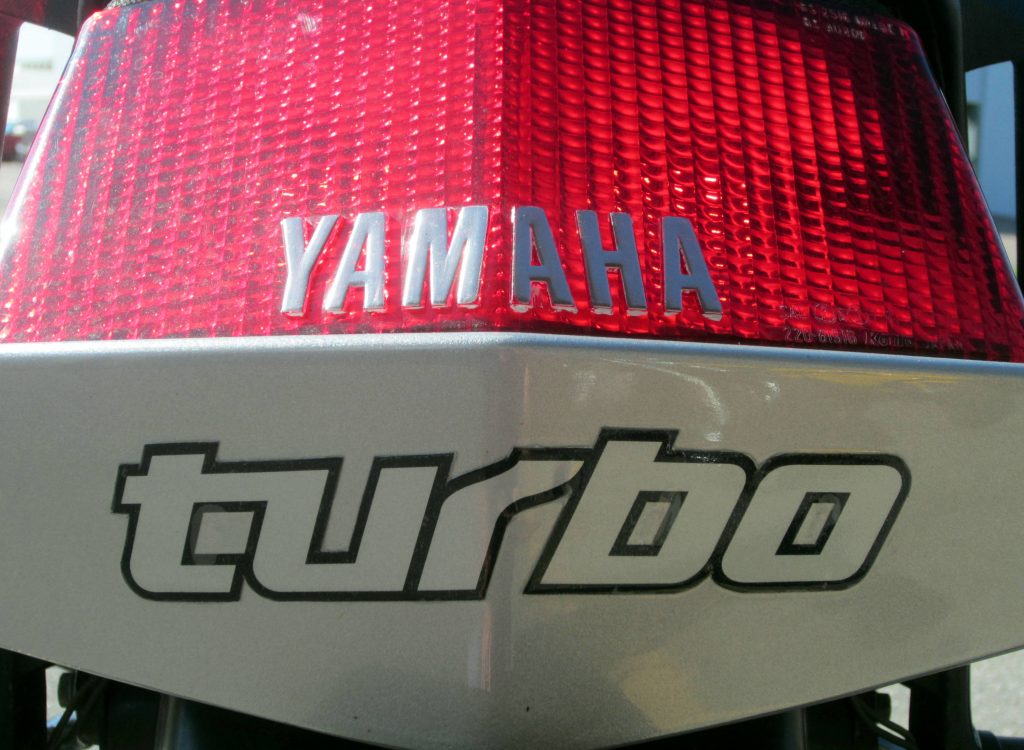 Yamaha wanted to make sure everyone knew it was turbo-ised!